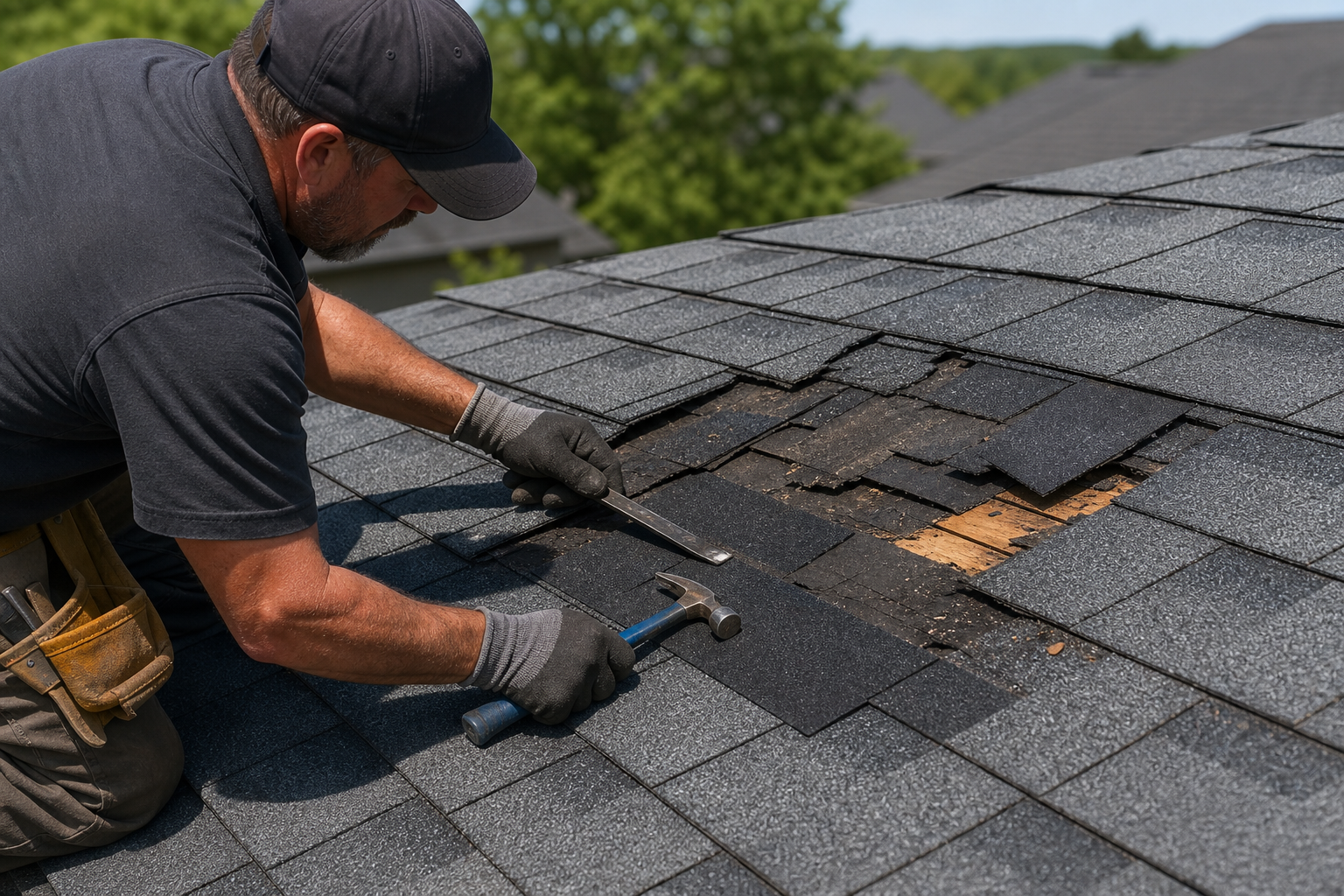 Roof repair in Elgin
